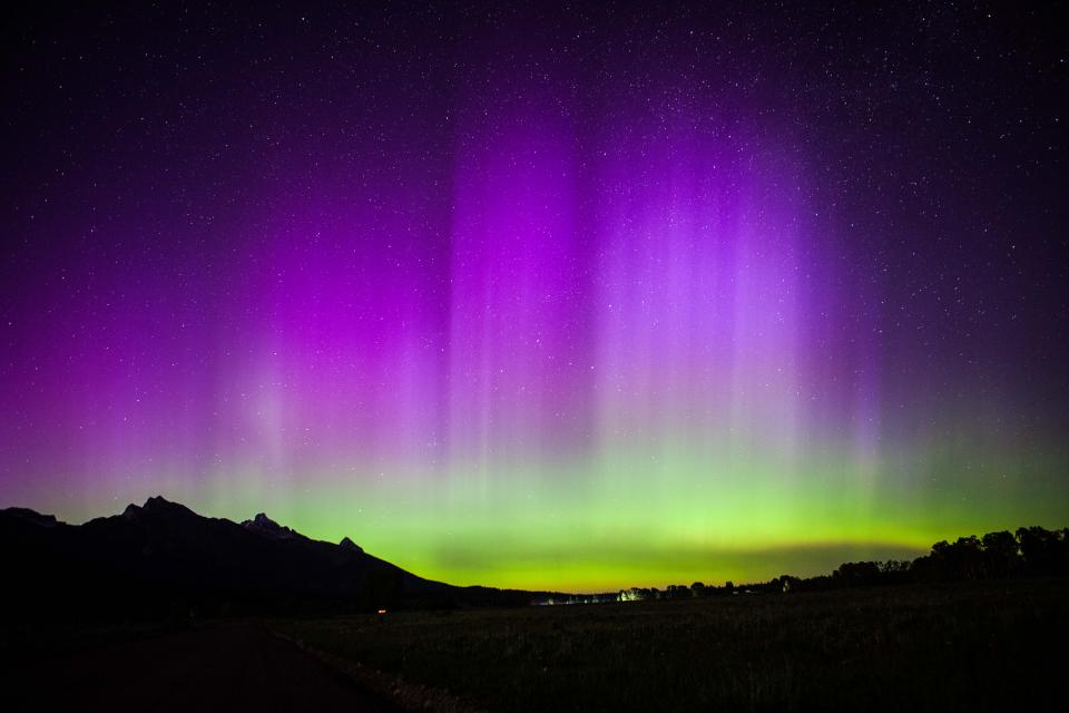 Northern Lights Over the Tetons Shutterbug